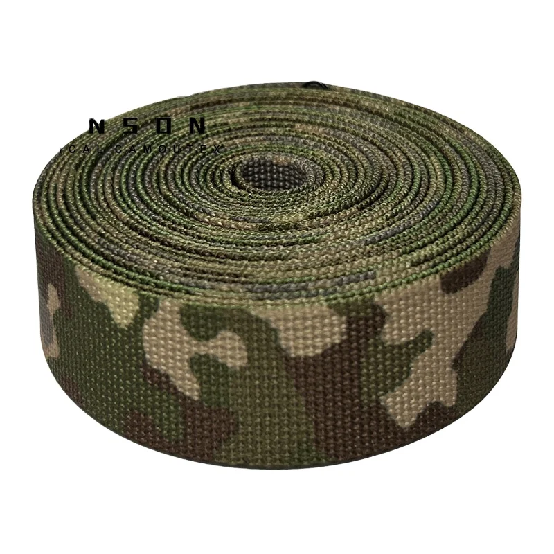 

Ronson 100% Nylon webbing Multitarn camouflage webbing tactical 25mm printed webbing