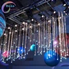 Customized led inflatable nine planets/ Solar System inflatable planet balloon for decoration