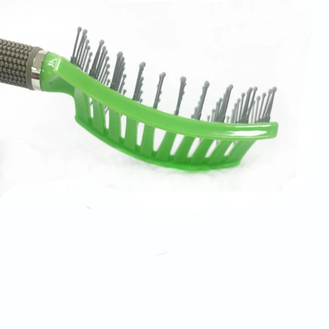 

environmentally friendly materials Plastic fashion styling fluffy fashion combs, Pink green