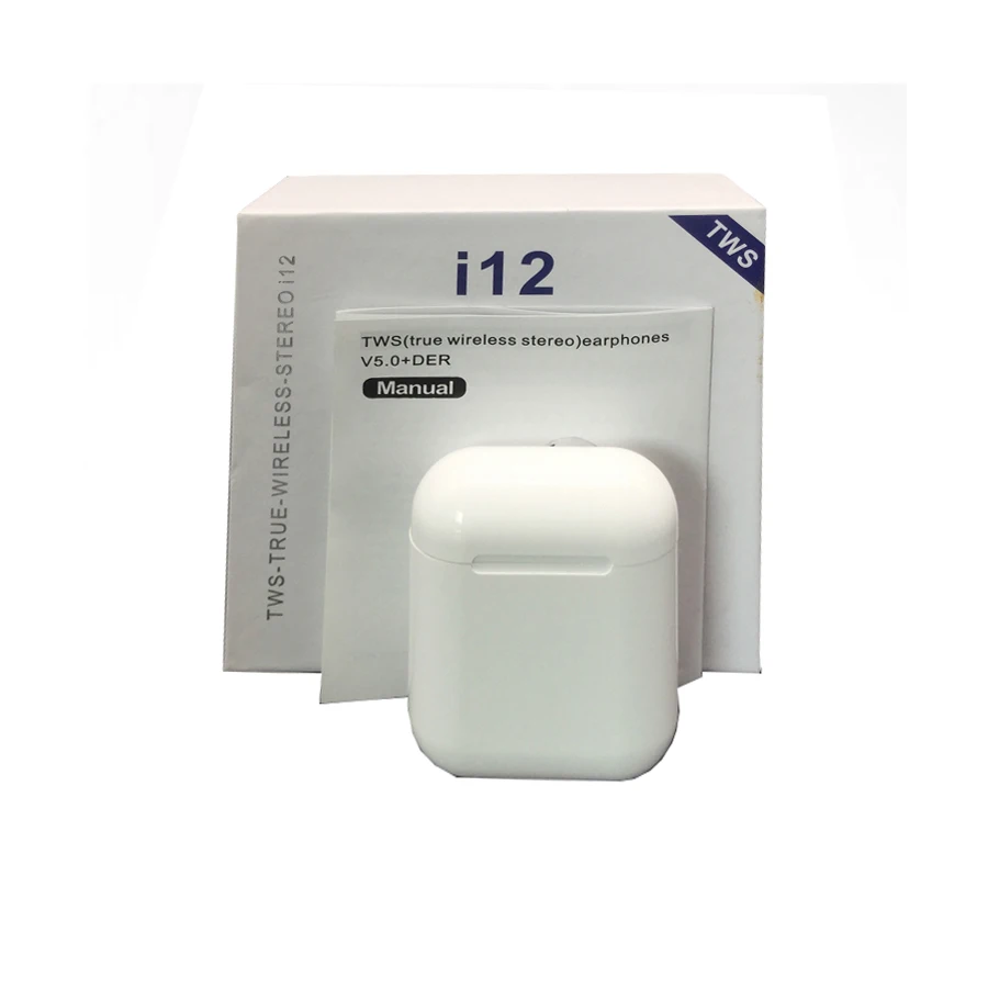 Factory price high quality 5.0 wireless earphones i12 tws