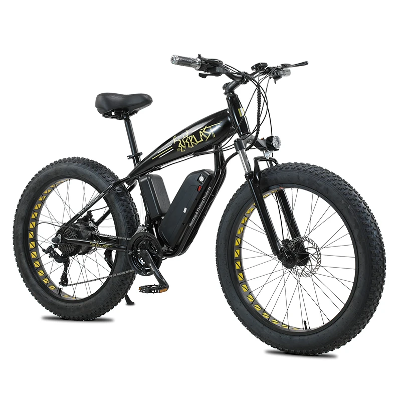 

26*4.0inch Fat Tire Electric Bicycle Aluminum Mountain Bike 36V13AH Lithium Battery 350W Motor 27speed /Snow/Beach ebike