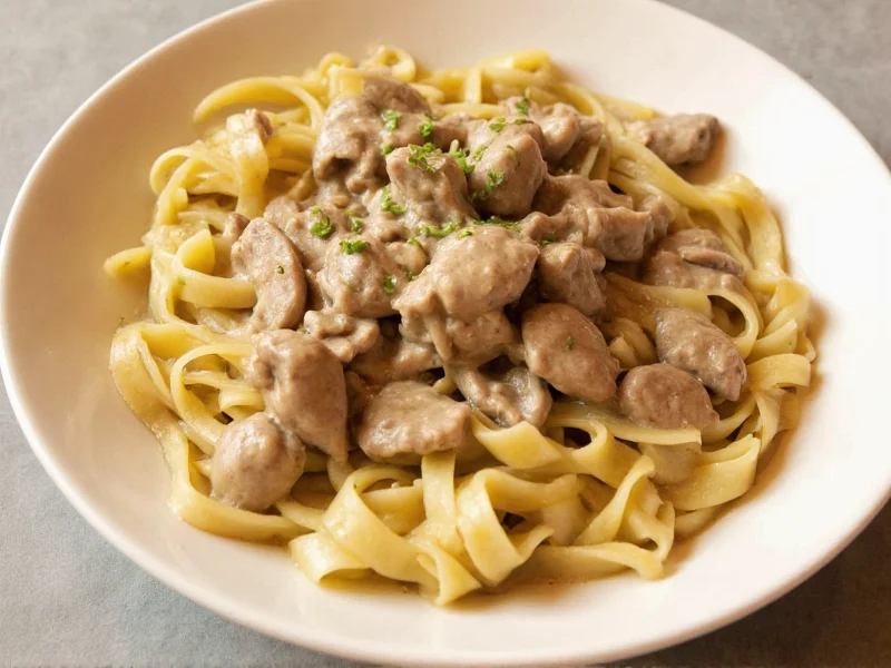 Easy Beef Stroganoff Recipe Using Cream of Mushroom Soup