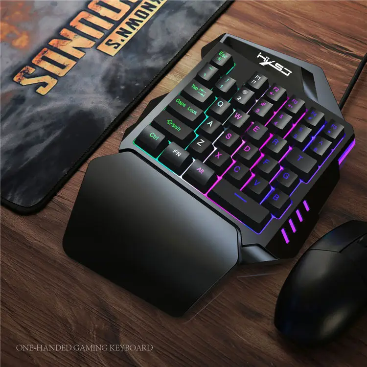 

One-Handed Game Gaming Keyboard Mouse Keypad 35 Keys Mobile Phone PUBG Keyboard Mouse For LOL Dota PUBG