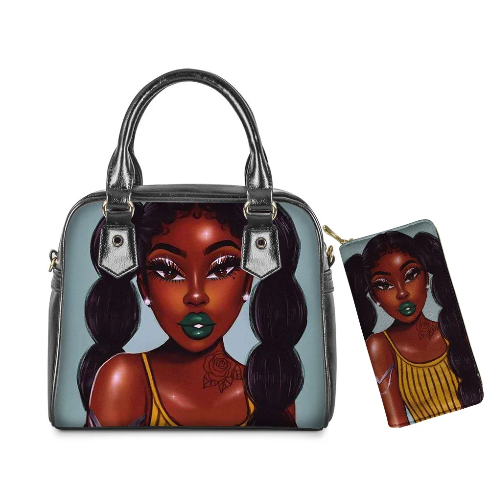 

brand luxury beautiful african girls printed purse and leather tote bags casual formal personalised custom female vintage bags