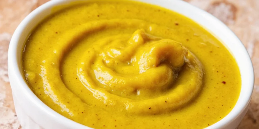 German mustard with pretzel, sausage, and beer