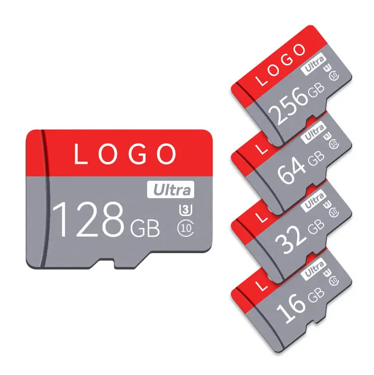 

wholesale Custom Logo Class Tf Card Carte Memoire Micro 32Gb 64Gb 128Gb 256Gb Sd Card High Capacity Memory Card For Mobile Phone