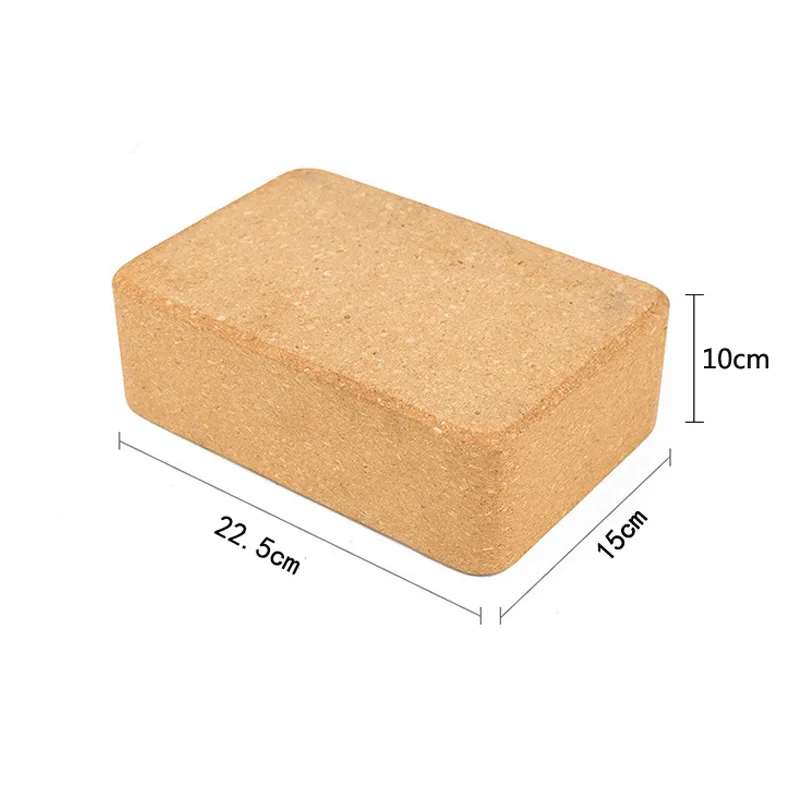 

Private Label Custom Logo Brick Sport Exercise Natural Cork Yoga Block, Can be customized