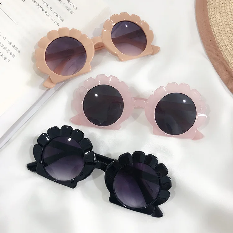 

Eco Individuality Irregular Shell Shape Kids Cartoon Seashell Sunglasses