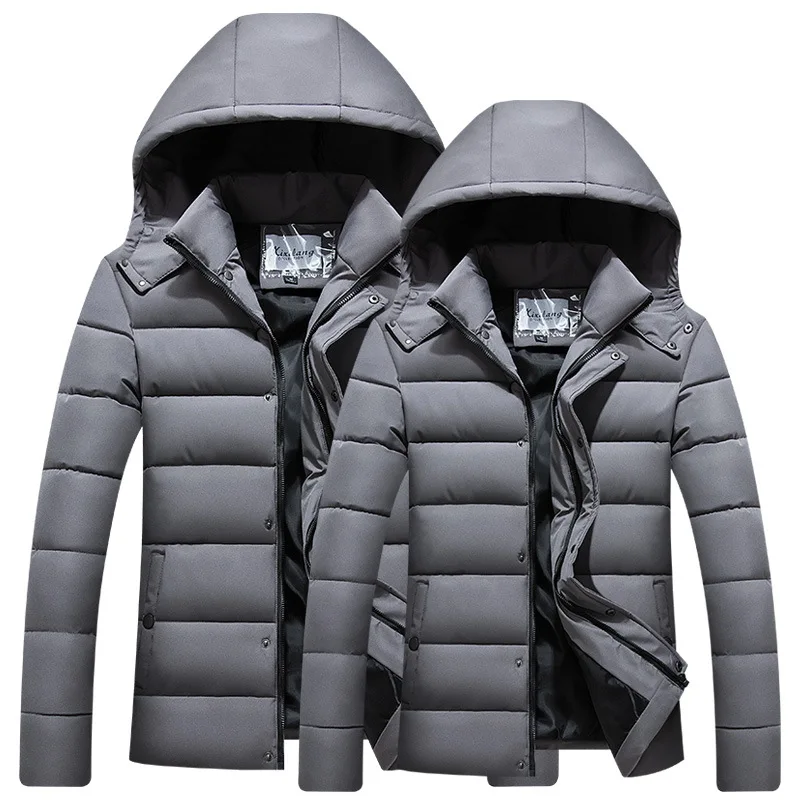 

Monki Overcoat Homme Men Puffer Windbreaker Bubble Winter Parka Jacket Men's Down Coat