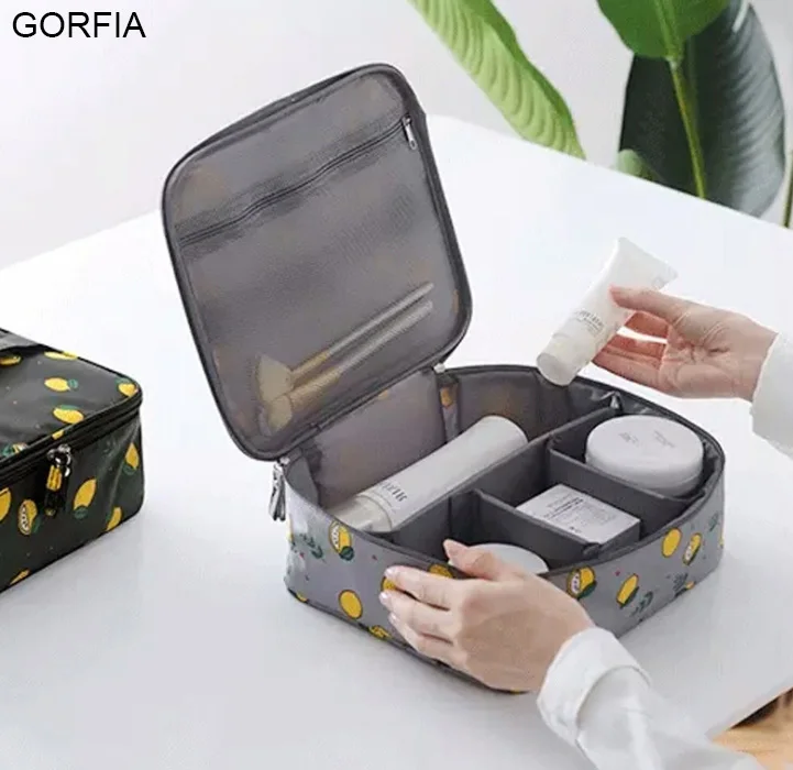 

2021 white cotton silicone zipper travel makeup storage bag