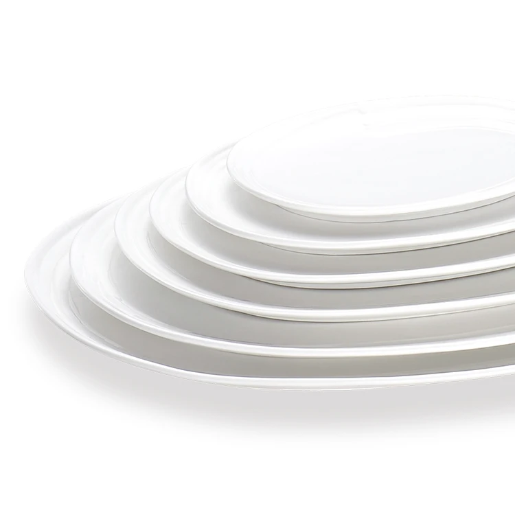 2023 New Product Wedding Hotel Catering Restaurant Dinnerware Tableware Stoneware White Dinner Dessert Porcelain Ceramic Plates