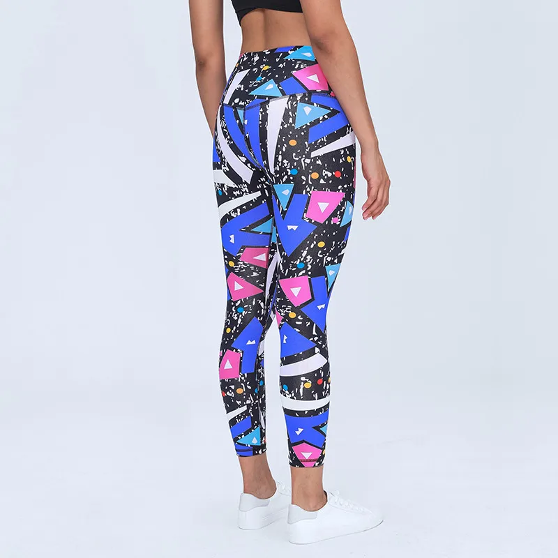 

Custom Logo Women Workout GYM Sportswear Leggings Quick Dry 3D Digital Printed Yoga Pants, 4 colors