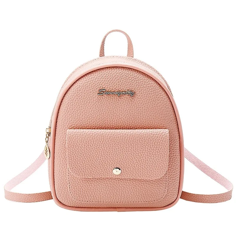 

New Mini Women's Backpack PU Leather Women's Bags Girls Children's Multifunctional Small Crossbody Bag Women's School Backpacks