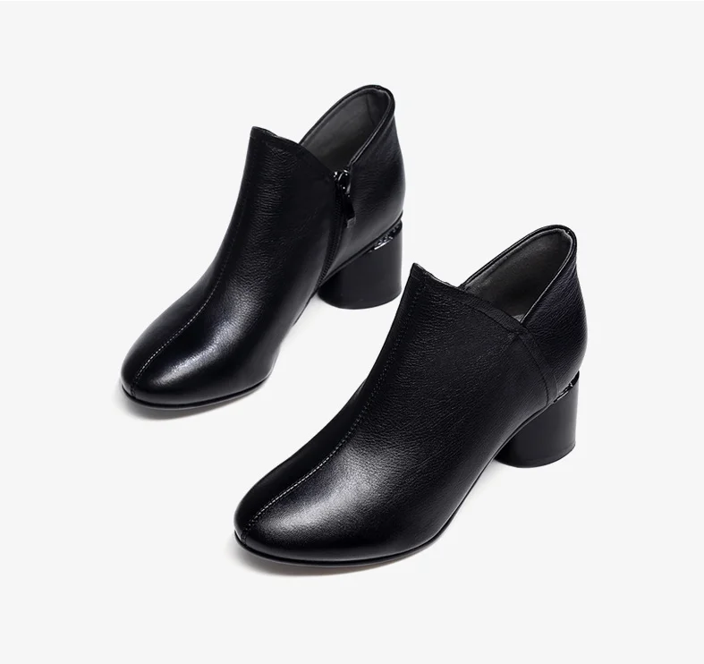 

Winter lady ankle boots women shoes A188, Brown,black