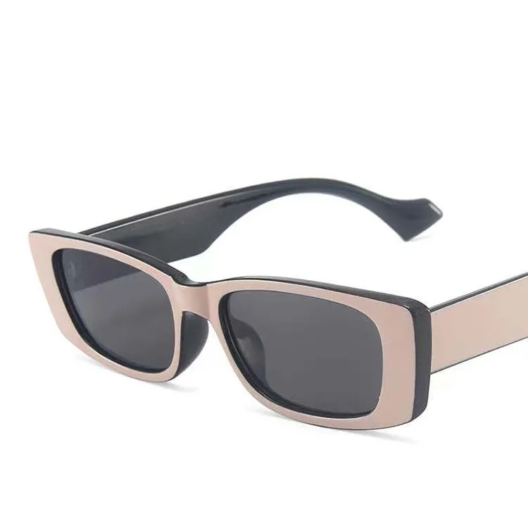 

2021 New Arrival Small Square Custom Women Sunglasses Trendy PC Sunglasses Men Retro Metal Hinge Sun Glasses, 11 colors