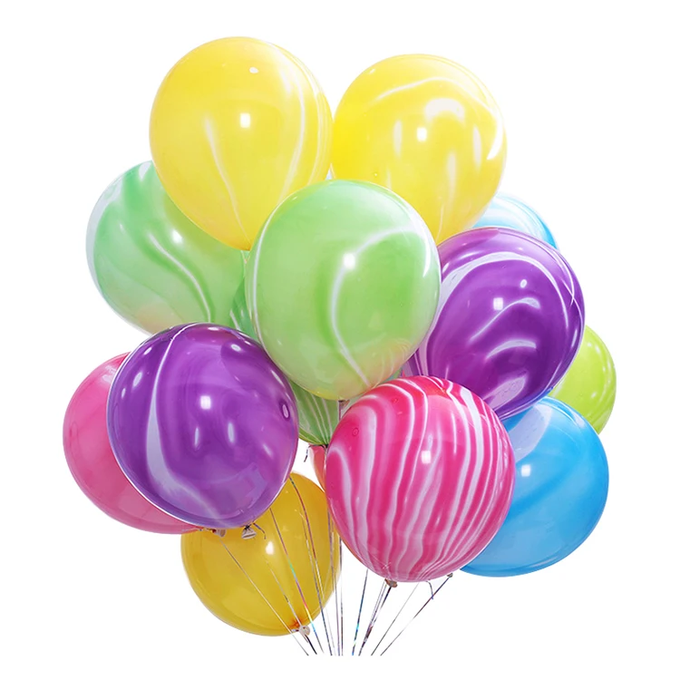 

Wholesale Cheap Wedding Birthday 10 Inch Round Helium Latex Multicolor Marble Agate Balloon