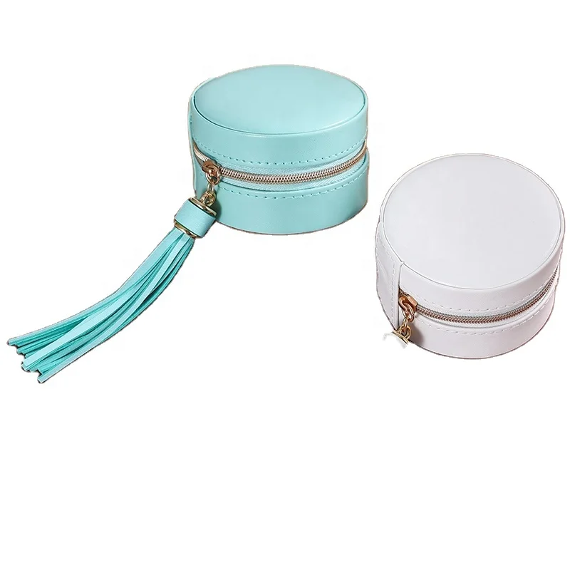 

2021 women tassel cosmetic box premium leather makeup box