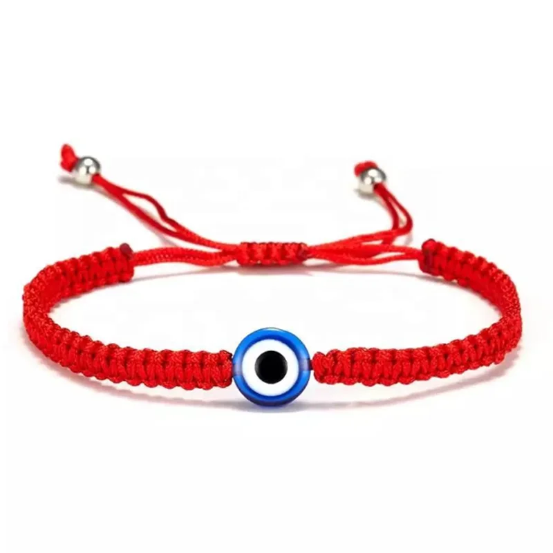 

Evil Eyes Bracelet Nazar Kabbalah Red Protection BFF Friendship Ojo Turco Good Luck String Bracelets for Women Men
