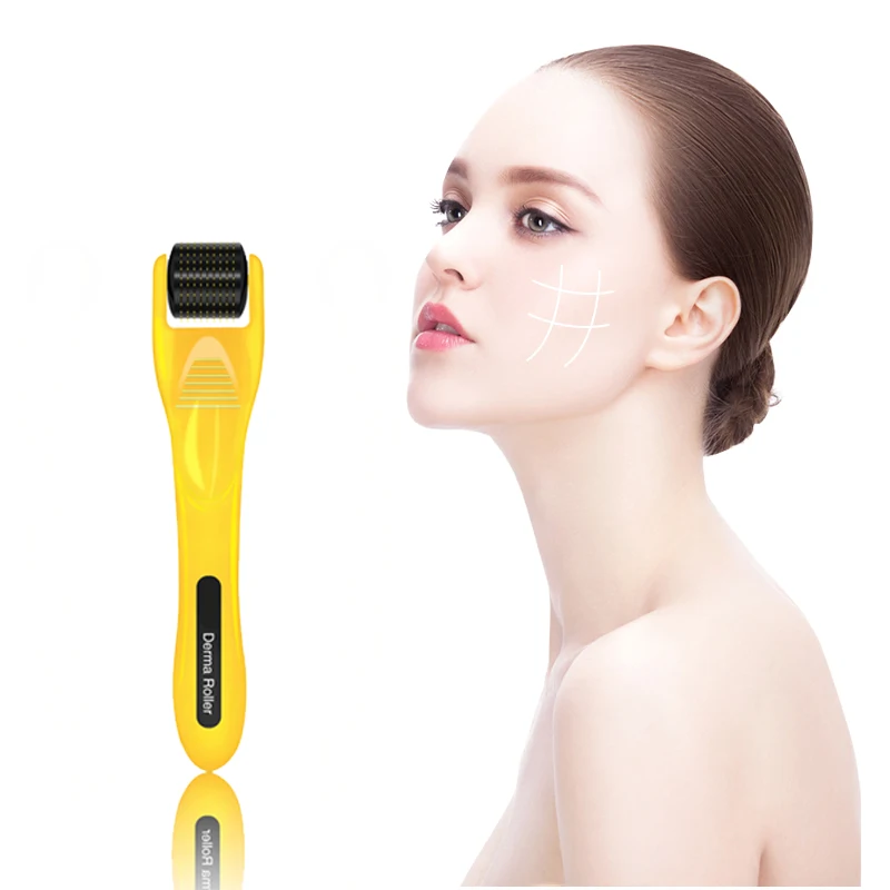 

Hot Sale Facial Micro Needle 0.5 Mm Dermaroller Rolling System 193 Needling Derma Roller For Skin, Black,white,yellow