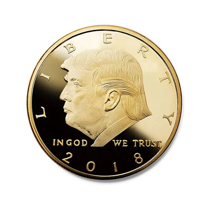 Cheap 3d Silver Coins Metal Coins Donald Trump Collectible Coins ...