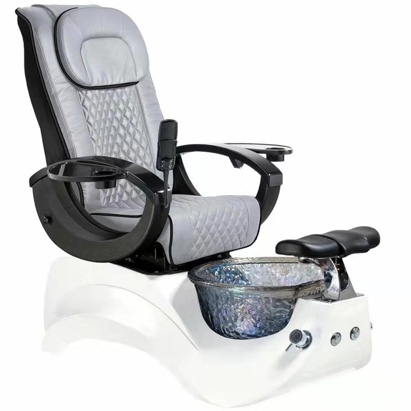 Hot Sale Luxury Pu Leather Beauty Salon Nail Pedicure Chair With Foot Spa Massage