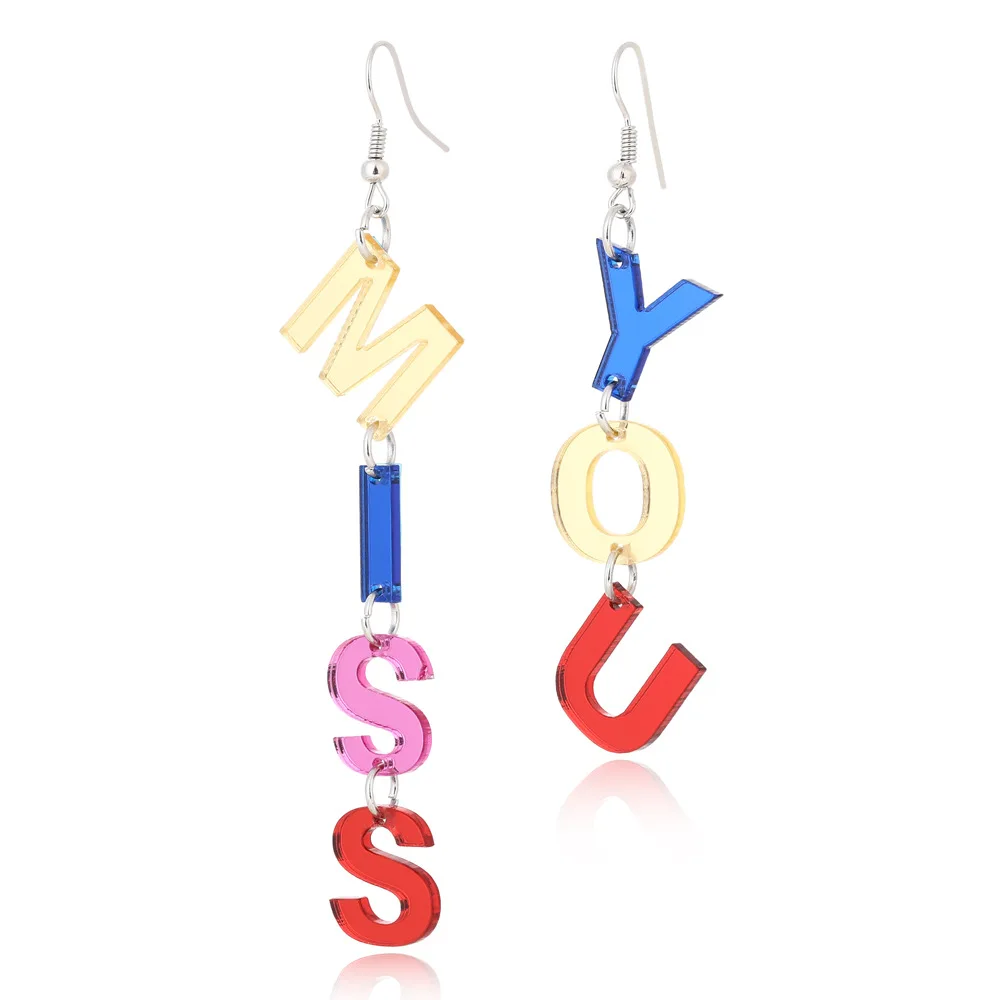 

Hesiod Letter Acrylic OMG Earrings Flower Puppy Map Star Lemon Cherry Strawberry Fruit Drop Earring Women