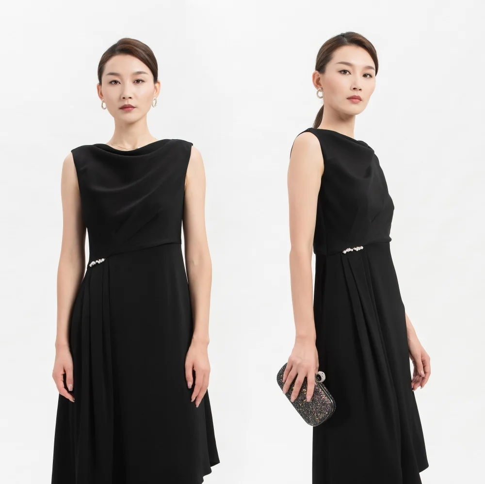 

New Arrival Luxurious Long Luxury 2021 Dresses Women Lady Elegant Party Evening Gown, Black