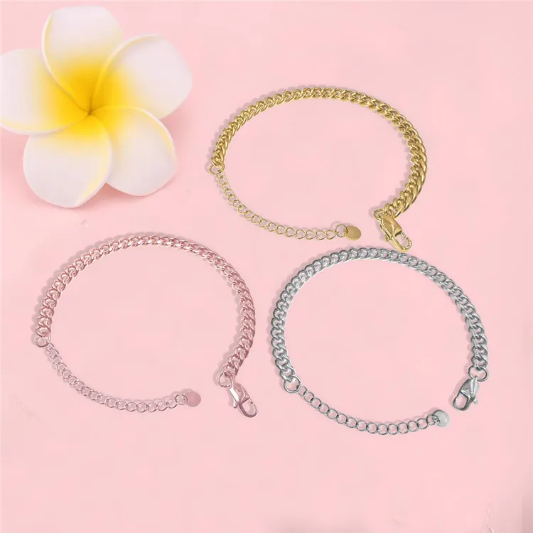 

Popular Footwear Fashion Simple Titanium Steel Anklet Rose Gold And Gold Fashionable Jewelry Anklet