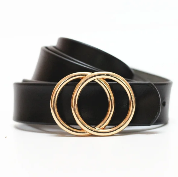 
2019 hot sales ylm Fashion Girls strap accessories Bohemian style bead belt women Wide waist decoration Double pin buckle belt 