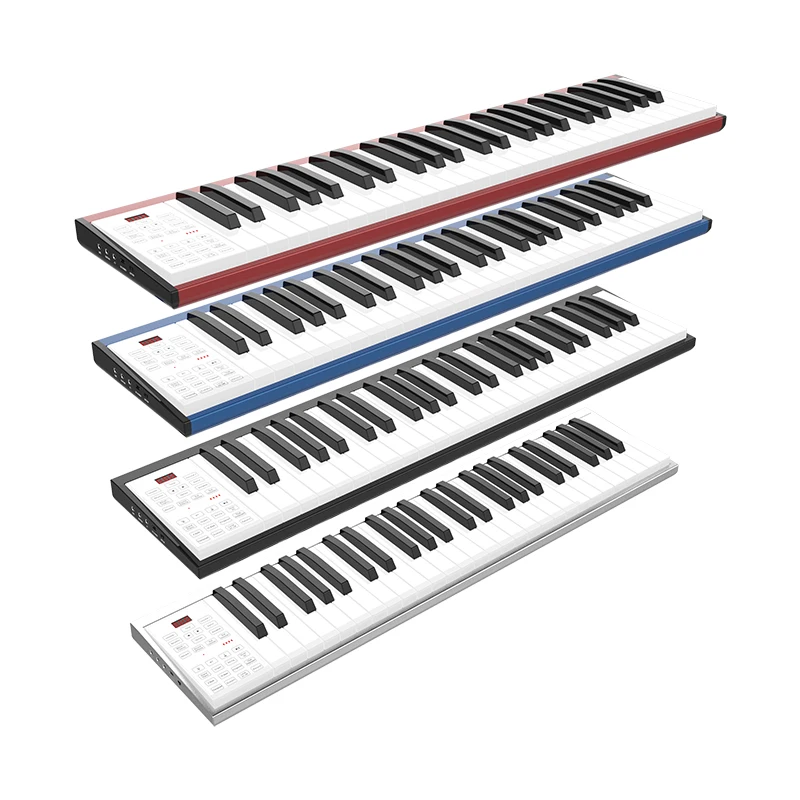 

keyboard wholesale 49 keys piano electronic digital midi keyboard with USB microphone, Picture color