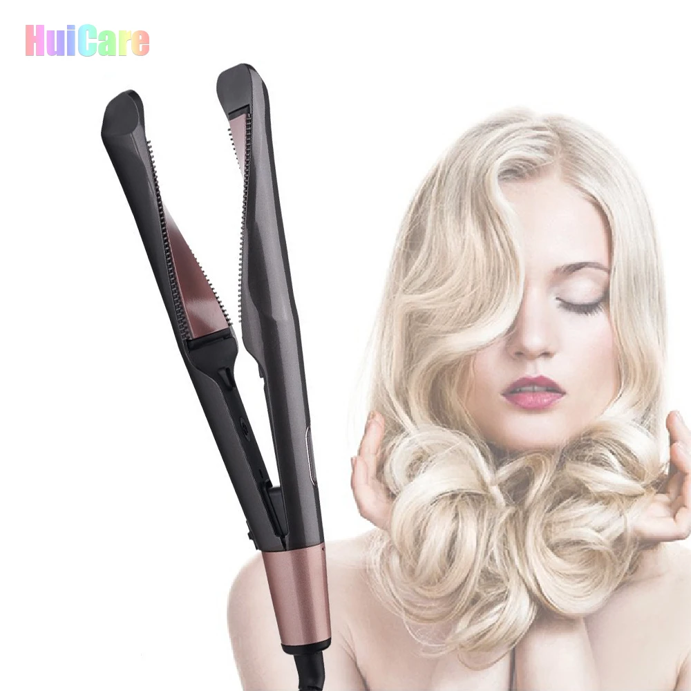 

2 in 1 Professional Hair Styling Heating Fast Tourmaline Ceramic Twisted Ionic Hair Curler Straightener Flat Iron