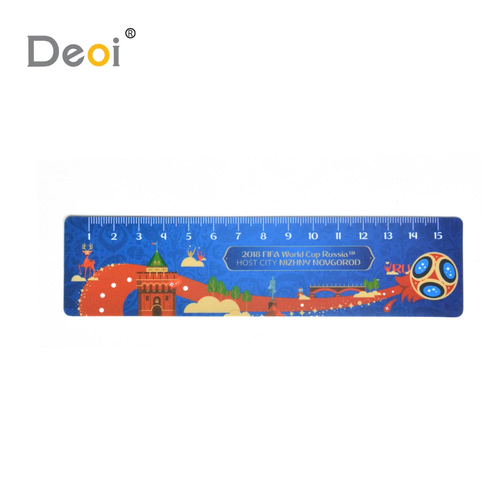 
Custom Print 15cm plastic scale ruler 
