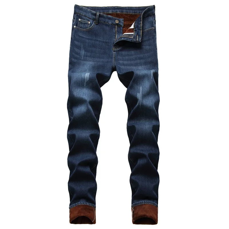 

LILUO Blue Wholesale plain jeans Men Casual Elastic for boy denim trousers pants