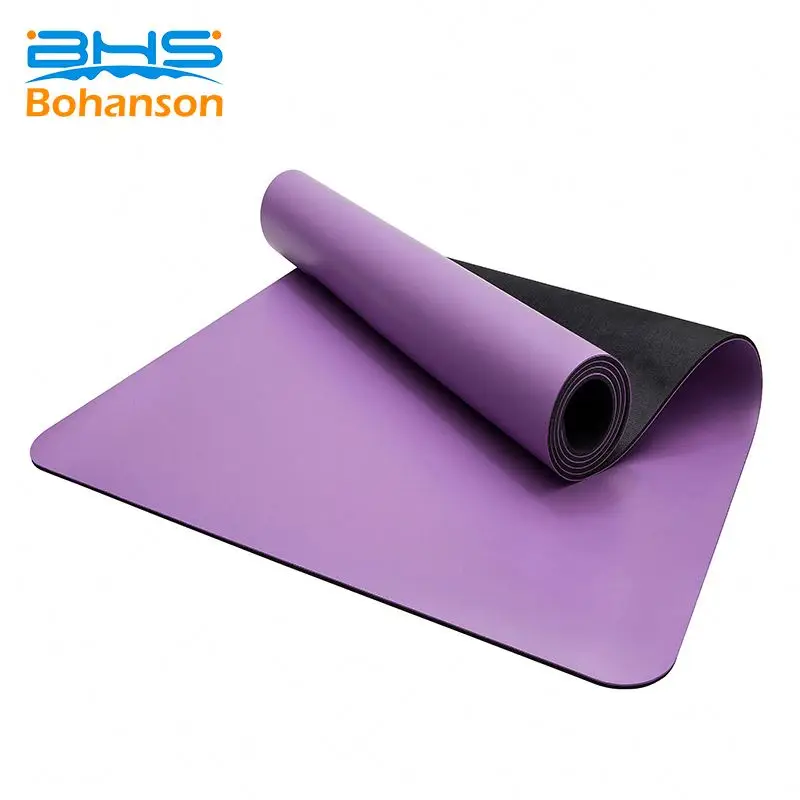 

High Quality Durable Private Label Fitness Eco Friendly PU Rubber Yoga Mat, Customized color