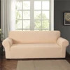Stock Printing Couch Linen Chair Seat Non Slip Cover For Sofa