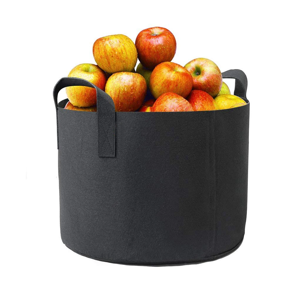 

5 Gallon Thick Non-woven Plant Growth Planting Bag Tree Planting Container Bag Nursery Bag, As photo