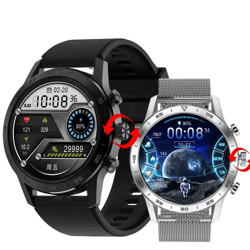 

Hottest New DT70 Smart Watch Round screen BT Call Wireless Charging ECG+PPG Monitoring IP68 Sports Bracelet KK70 Business Smart