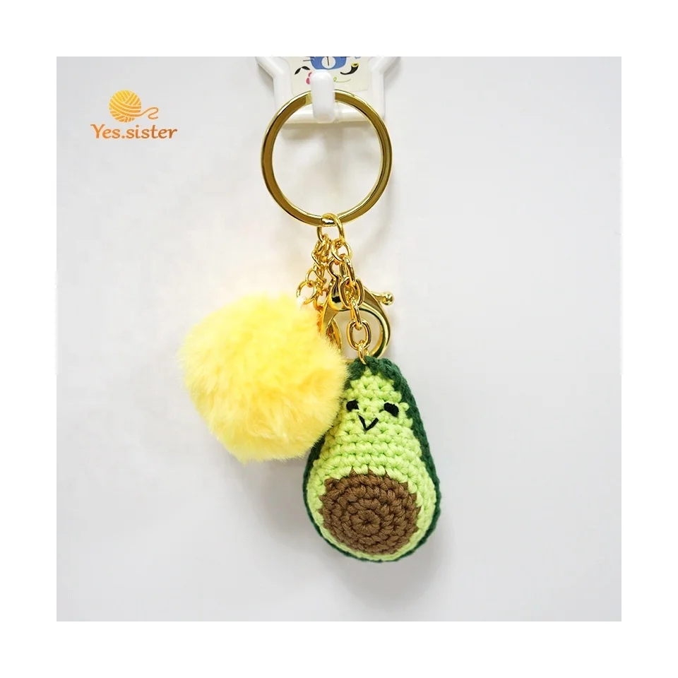 

Handmade Crochet Amigurumi Keychain Mini Plush Customized Logo Accessories Key Pendant