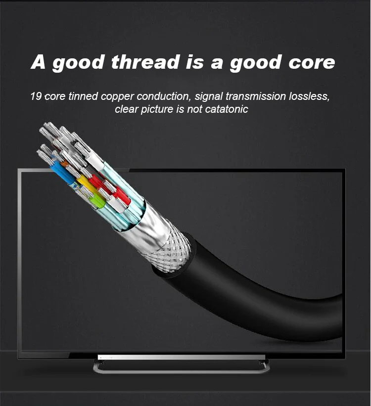 SIPU high speed hdmi cable 4K oem support 3d to 1.5m gold connector hdmi cable - ANKUX.COM