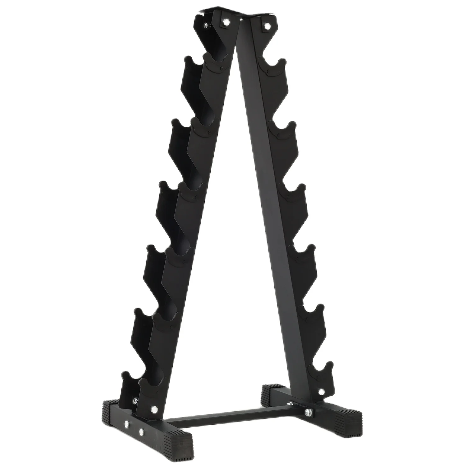 Home Gym Fitness 6-Tier Dumbbell Rack Storage Stand Steel and Metal Vertical Weight Tree Hex Wide Home Gym Fitness