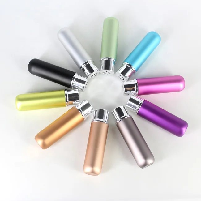 

In Stock Multi-Colors Flat Bottom Aluminum Metal Blank Nasal Inhaler Bottle Sticks for Essential Oils