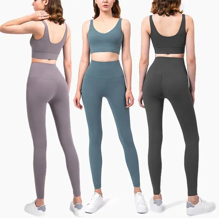 

RTS Women Tracksuit athletic active workout gym wear clothing sportswear fitness yoga leggings wear gym fitness yoga sets, Customized colors