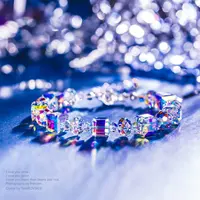

925 Sterling Silver Crystal Bracelet Hermosa Wholesale Fashion Jewelry Amazon HOT Aurora Northern Light Crystal From Swarovski
