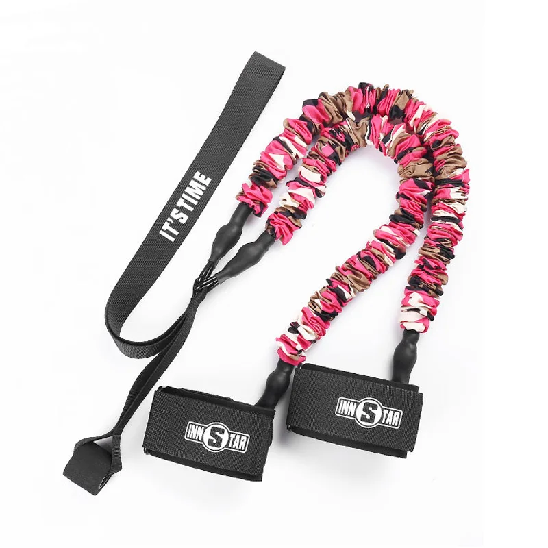 

INNSTAR Wholesale gym exercise resistance band hip workout booty bands for hip thrust, Pink red blue black