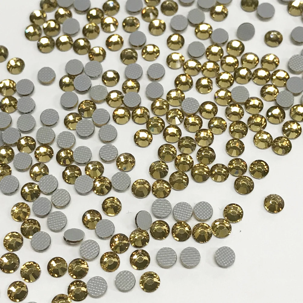 

China Suppliers New Design SS10 All Colors Austrian Quality Hot Fix Rhinestones With Glue Back For Clothes T Shirt, As picture