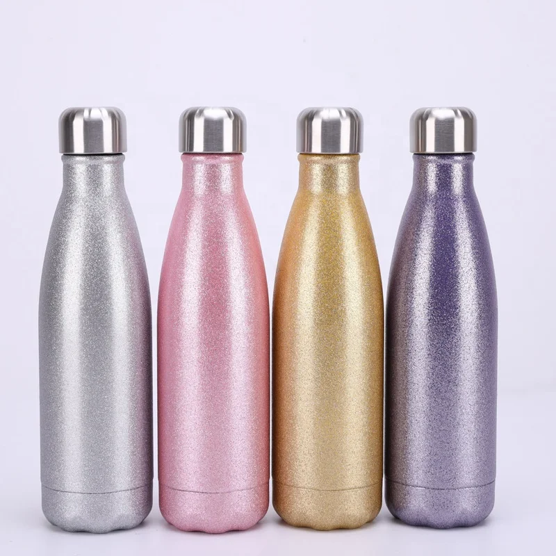 

OEM Sports Travel Bottle Vacuum Thermos Double Wall Insulated Stainless Steel Cola Shape Water Bottles, Red, black, gold, yellow.etc