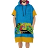 Cheap Surf clothes Logo Terry cloth poncho Make adult hooded towel
