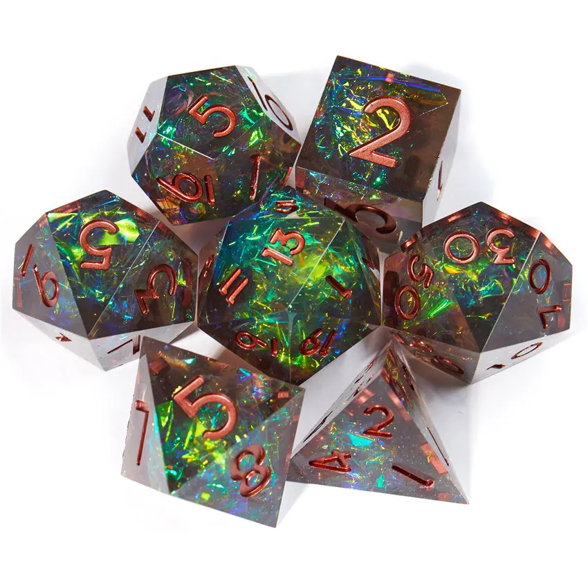 

Factory direct sales Sharp-edged dice resin dice set Dungeons and Dragons DND dice