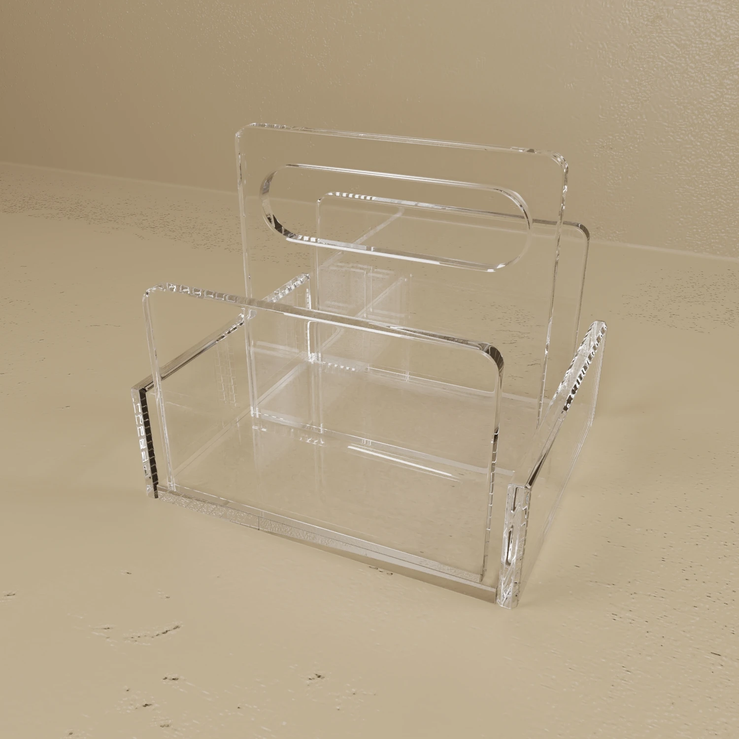 Hospital Medical Health Phlebotomy Supplies Acrylic Four Compartment