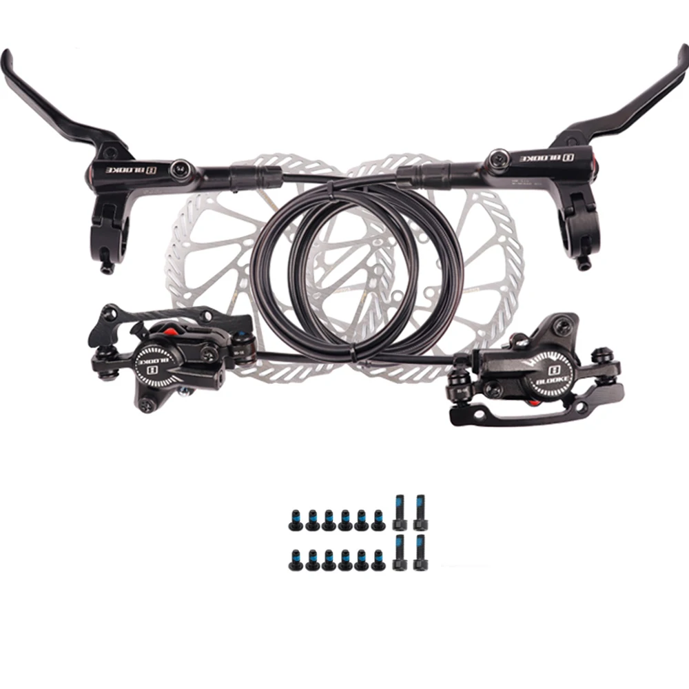 

Factory Sale BLOOKE Aluminum alloy BM510 Hydraulic Brakes For Bikes For MTB/E-BIK/Road ,Hydraulic Bike Brake Kit, Black